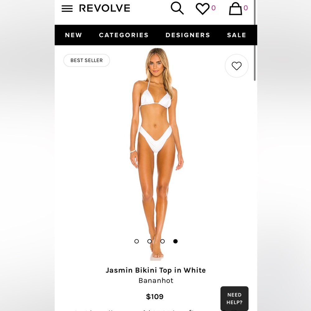 Jasmin bikini top-only worn once for bachelorette!